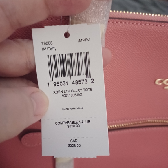Coach taffy tote. NWT! - Picture 5 of 5